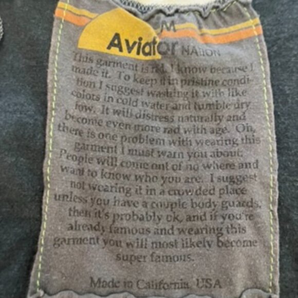 Aviator Nation Tank Top Smiley Print Soft Charcoal size M - Picture 2 of 4